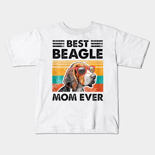 Best Beagle Mom Ever Dog Sunglasses Mothers Day Kids T-Shirt by Namatustee